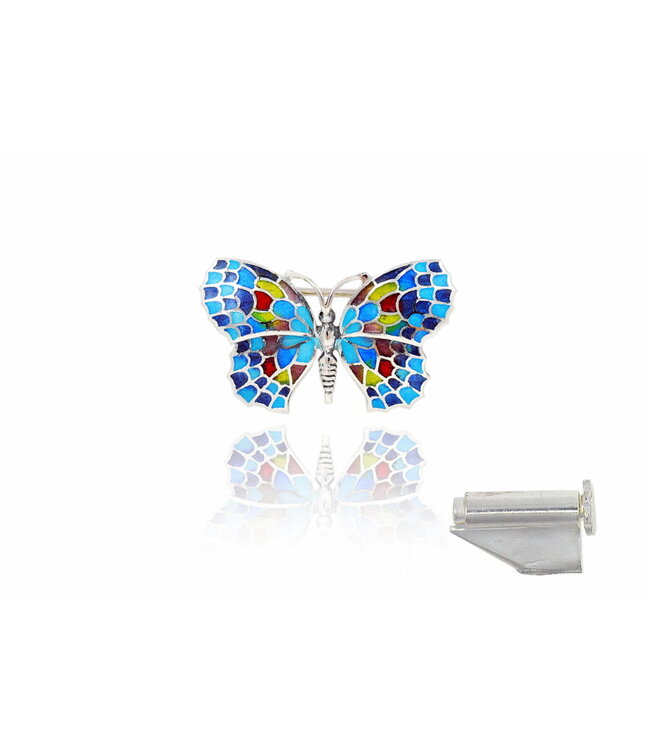 Arior Barcelona Brooch Small Black-Colorful Butterfly Brooch