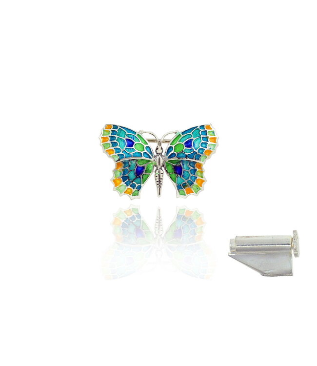 Arior Barcelona Broche Small Black-Colorful Butterfly Brooch