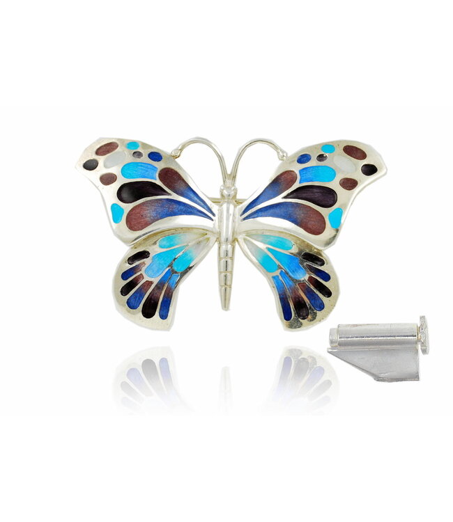 Arior Barcelona Brooch Large Colorful Orange-Yellow Butterfly Brooch Design 2010