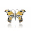 Arior Barcelona Brooch Large Colorful Orange-Yellow Butterfly Brooch Design 2010