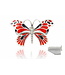 Arior Barcelona Broche Large Colorful Orange-Yellow Butterfly Brooch Design 2010