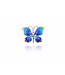 Arior Barcelona Brosche Kleine gelbe Schmetterlingsbrosche Design 2010