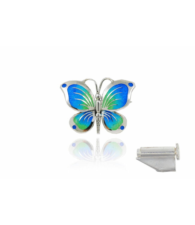 Arior Barcelona Brosche Kleine gelbe Schmetterlingsbrosche Design 2010