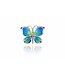 Arior Barcelona Brosche Kleine gelbe Schmetterlingsbrosche Design 2010