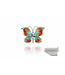 Arior Barcelona Brosche Kleine gelbe Schmetterlingsbrosche Design 2010