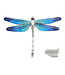 Arior Barcelona Brooch Large Grey-Violet Dragonfly Brooch