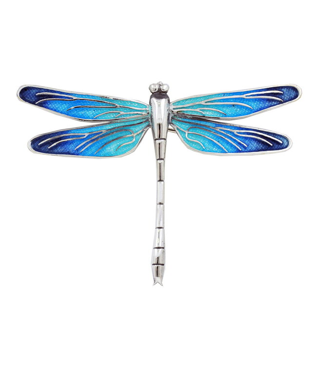 Arior Barcelona Brooch Large Grey-Violet Dragonfly Brooch