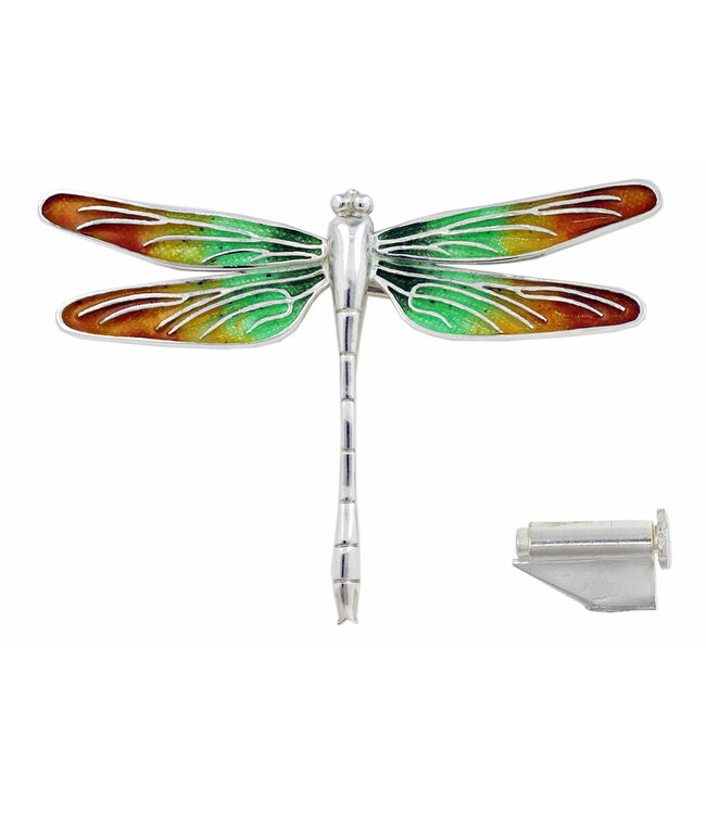 Arior Barcelona Brooch Large Grey-Violet Dragonfly Brooch