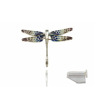 Arior Barcelona Arior Barcelona Colorful Black 'Trencadis' Mosaic Dragonfly Pendant