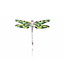 Arior Barcelona Pendant Colorful Black 'Trencadis' Mosaic Dragonfly Pendant