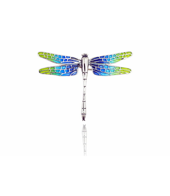 Arior Barcelona Hanger Colorful Black 'Trencadis' Mosaic Dragonfly Pendant