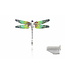Arior Barcelona Pendant Colorful Black 'Trencadis' Mosaic Dragonfly Pendant