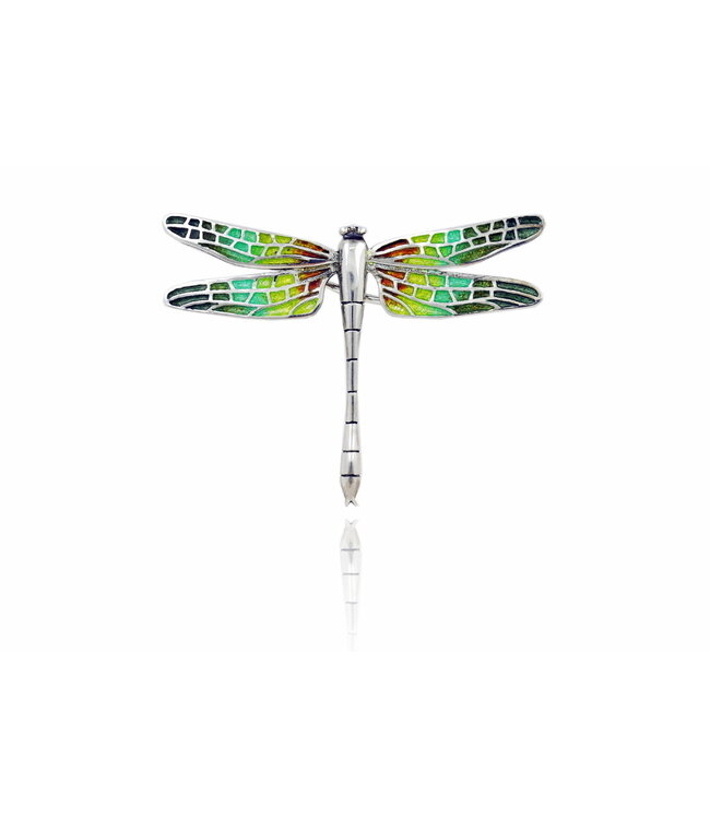Arior Barcelona Hanger Colorful Black 'Trencadis' Mosaic Dragonfly Pendant