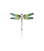 Arior Barcelona Hanger Colorful Black 'Trencadis' Mosaic Dragonfly Pendant