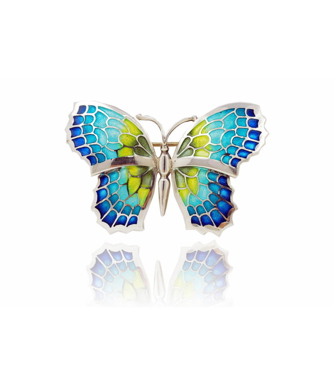 Arior Barcelona Broche Large Green Fly Butterfly Brooch