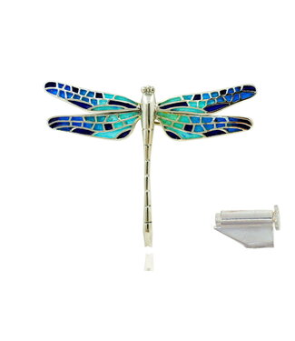 Arior Barcelona Arior Barcelona Mosaic "trencadís" Dragonfly orange big brooche