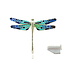 Arior Barcelona Broche Mosaic "trencadís" Dragonfly orange big brooche