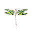 Arior Barcelona Broche Mosaic "trencadís" Dragonfly orange big brooche