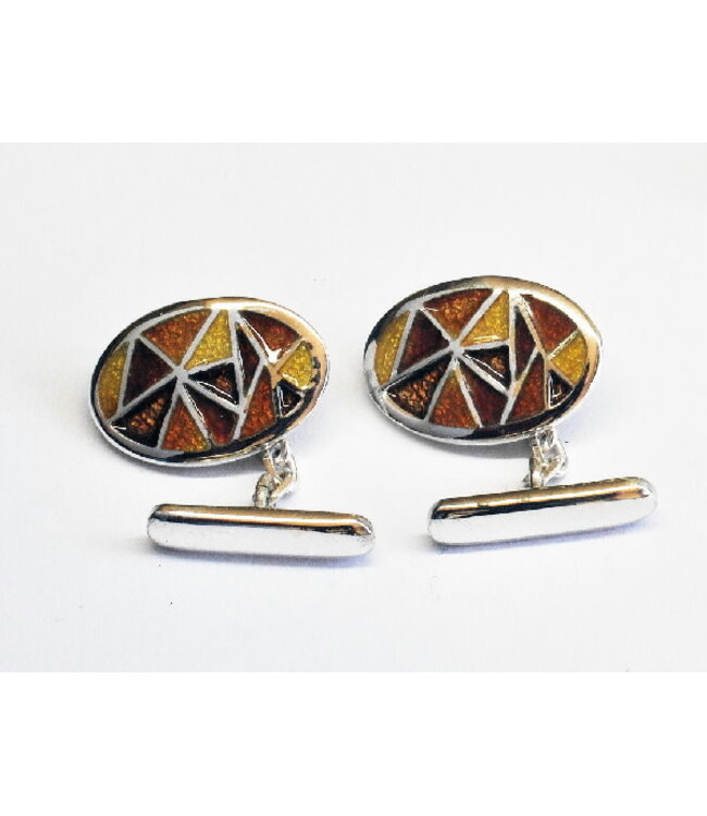 Arior Barcelona Sieraden Ochre Oval Gaudí Cufflinks