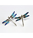 Arior Barcelona Oorbellen Large Blue-Green-Yellow Dragonfly Earrings MENORCA