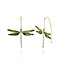 Arior Barcelona Oorbellen Large Blue-Green-Yellow Dragonfly Earrings MENORCA