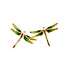Arior Barcelona Earrings Dragonfly blue-green-orange little earring