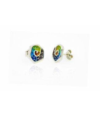 Arior Barcelona Arior Barcelona Pendientes cargolis grande azul