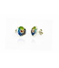 Arior Barcelona Oorbellen Pendientes cargolis grande azul