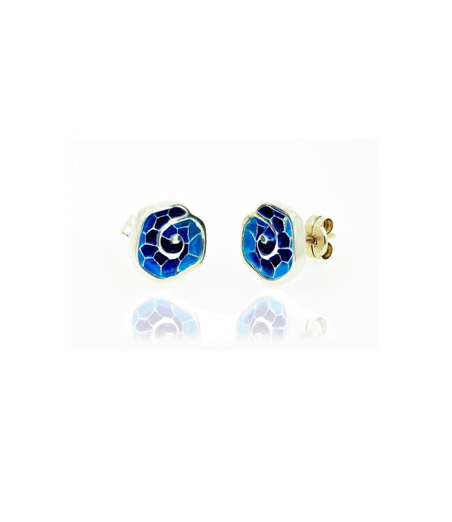 Arior Barcelona Oorbellen Pendientes cargolis grande azul