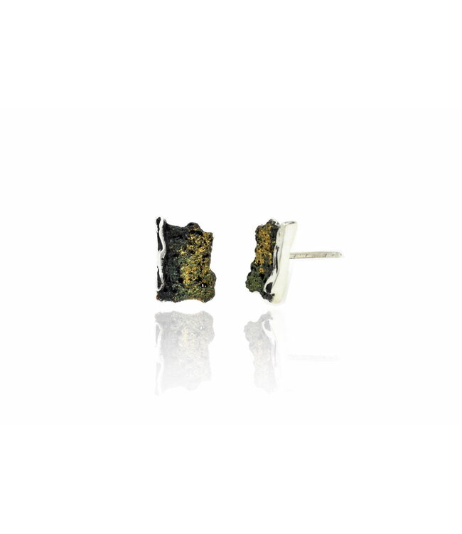 Arior Barcelona Intenzza Golden Black Small Earrings