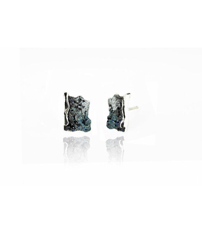 Arior Barcelona Intenzza Golden Black Small Earrings