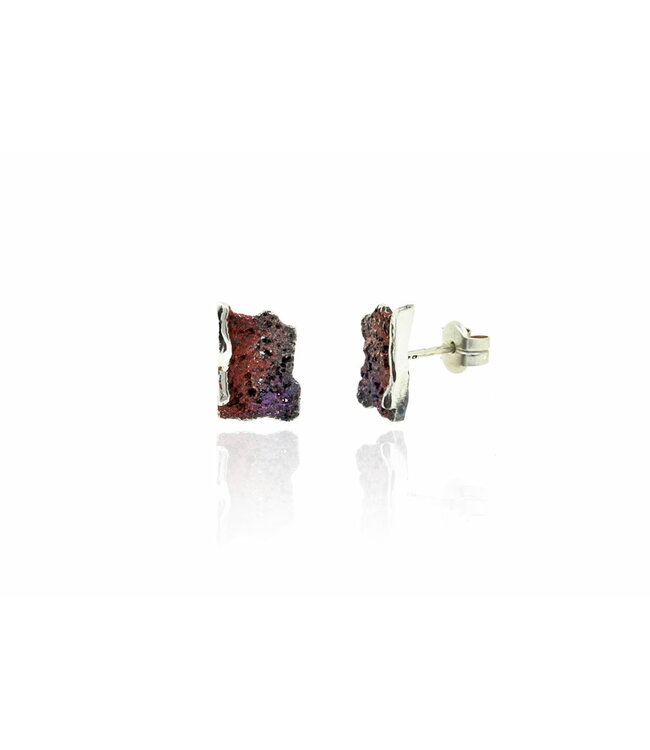 Arior Barcelona Intenzza Golden Black Small Earrings