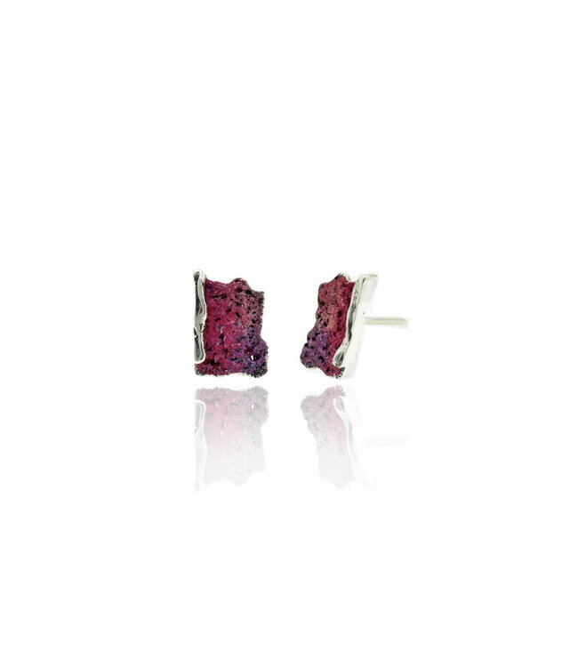 Arior Barcelona Intenzza Golden Black Small Earrings