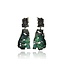 Arior Barcelona Earrings Intenzza GoldenBlack Two-piece big earring