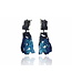 Arior Barcelona Earrings Intenzza GoldenBlack Two-piece big earring
