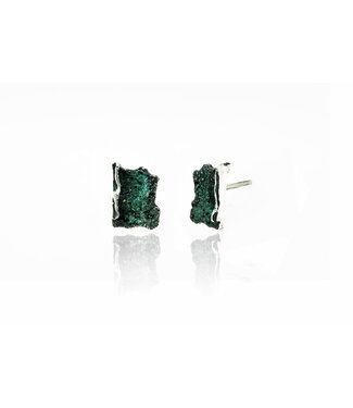 Intenzza Golden Black Small Earrings