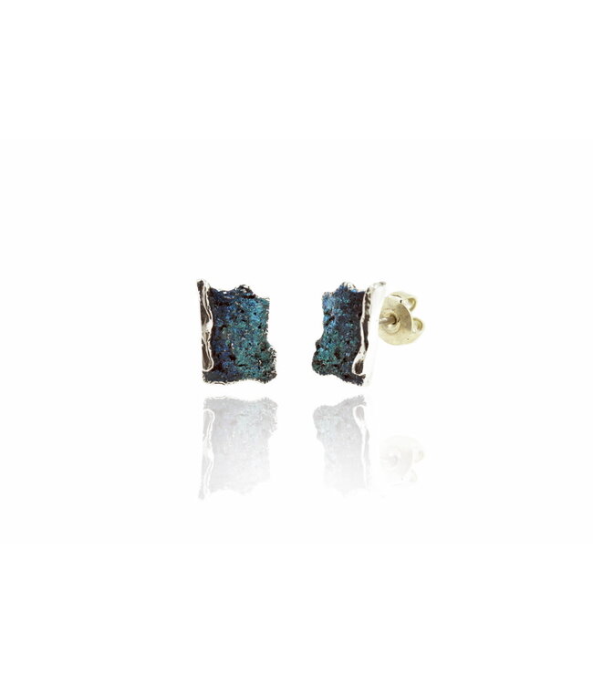 Arior Barcelona Intenzza Golden Black Small Earrings