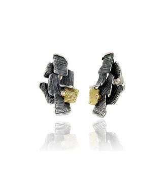 Arior Barcelona Arior Barcelona Pendientes summum plata y oro alargados
