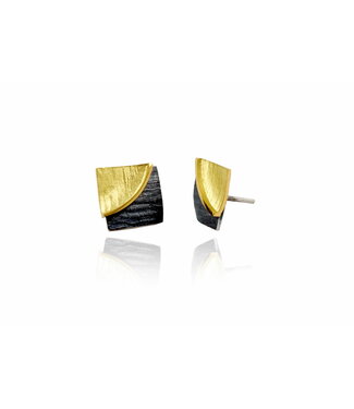 Arior Barcelona Arior Barcelona DobleFulla silver&gold big earring