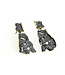 Arior Barcelona Ohrringe Zweiteilige GoldenBlack Ohrringe Intenzza