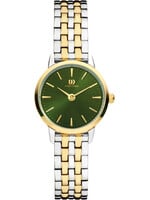 Danish Design Akilia Mini Link Two-Tone Goud Groen IV90Q1268 women’s watch
