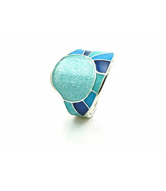 Arior Barcelona Arior Barcelona Casa Batlló Stained Glass Ring