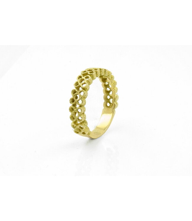 Arior Barcelona Perforated Panot Wedding Ring