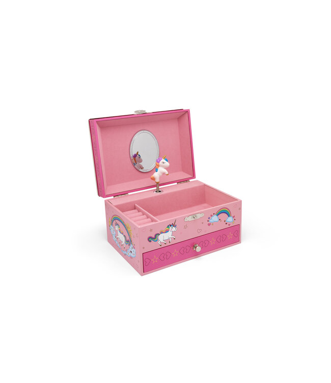 Zilverstad Schmuckdose Einhorn mit Rand