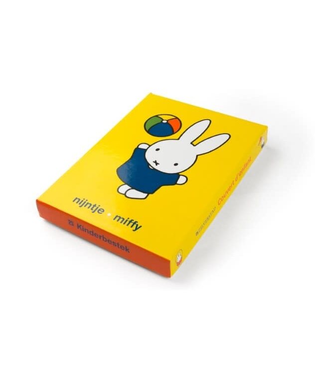 Kinderbestekje 4-delig nijntje speelt rvs/kl - Een prachtig cadeau. Dit product is inclusief "gratis Gravure".