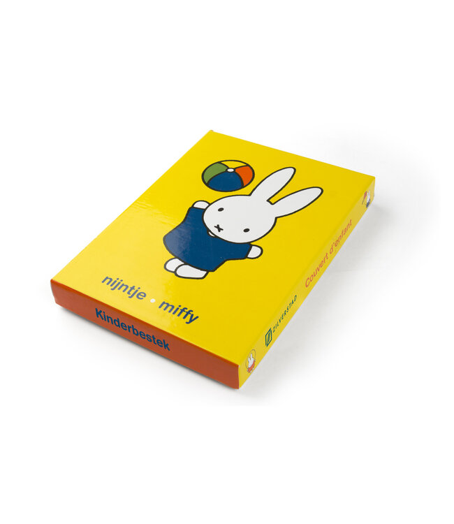 Zilverstad kinderbestek nijntje speelt RVS 18/10 met kleur | Gratis gravure