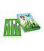 Kinderbestekje 4-delig Natuurvriendjes rvs - Een prachtig cadeau. Dit product is inclusief "gratis Gravure".