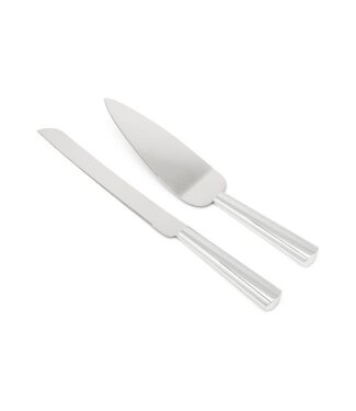 Zilverstad Zilverstad Smooth cake server with knife