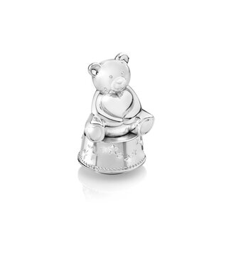 Zilverstad Zilverstad Bear with Heart music box money box