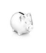 Zilverstad Schwein Spardose 10 x 7 x 8 cm silberfarben | Gratis Gravur